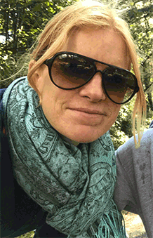 Christina Phillips in sunglasses